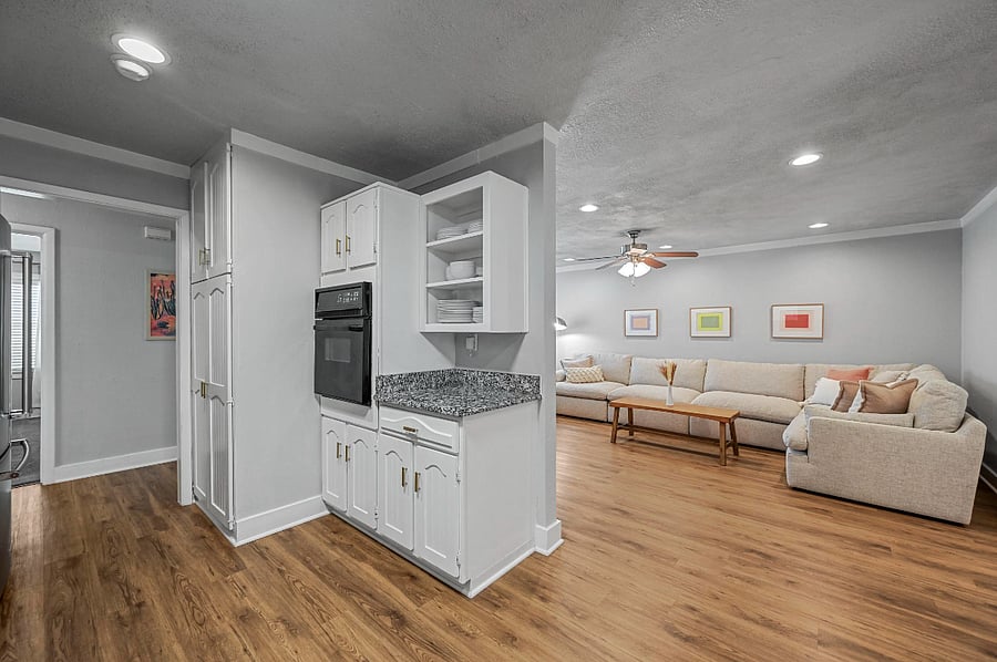 Kitchen, Open to Living Room