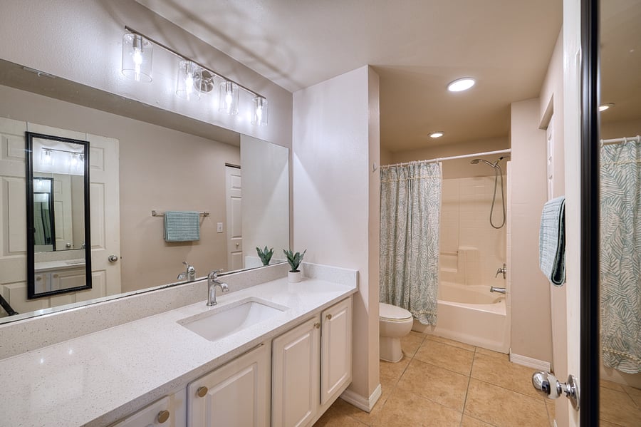 Primary bathroom with new Quartz counters