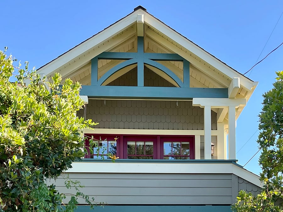 Sunny, beautiful porch with views.