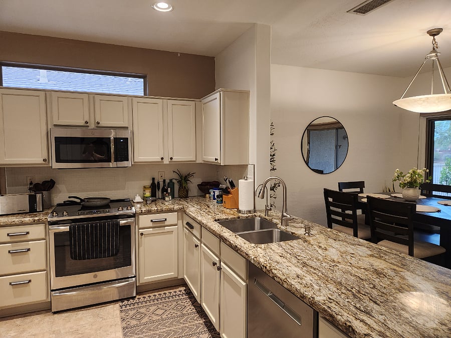 Fully stocked kitchen