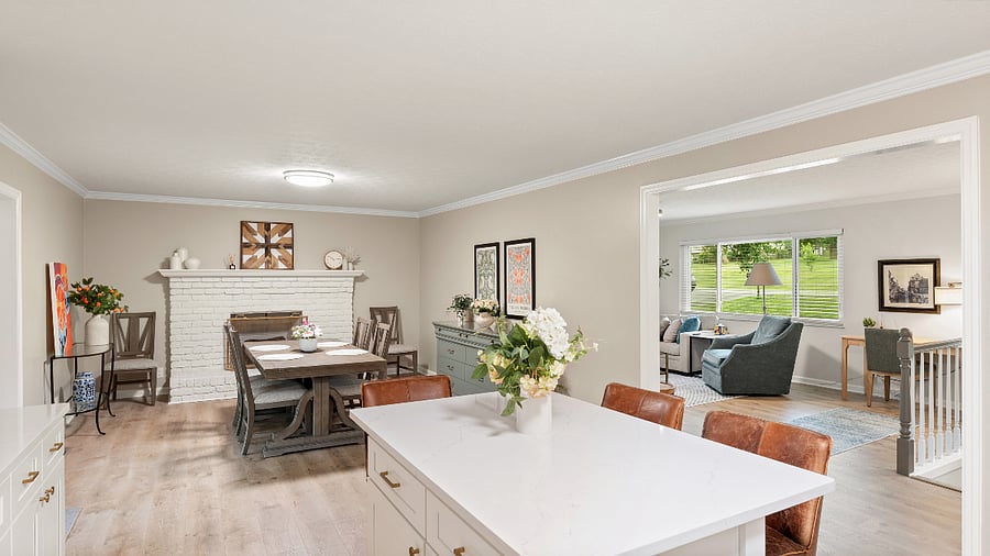 Open to Dining area