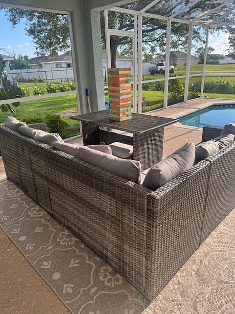 Lounge area in the lanai