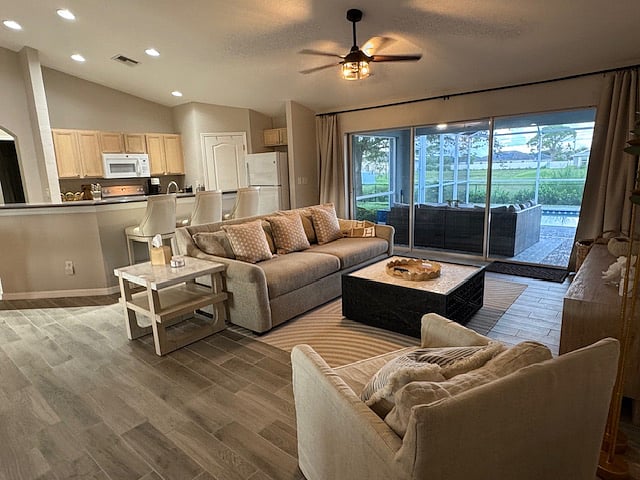 Open Living & Kitchen area.