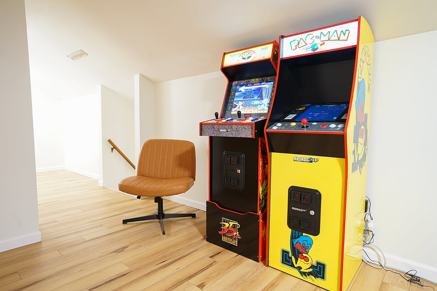 PacMan and Street Fighter Arcade. 