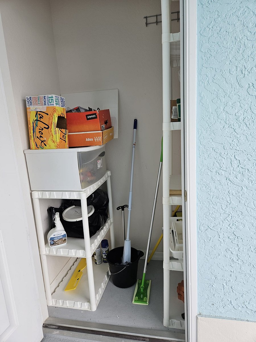 Outside storage closet
