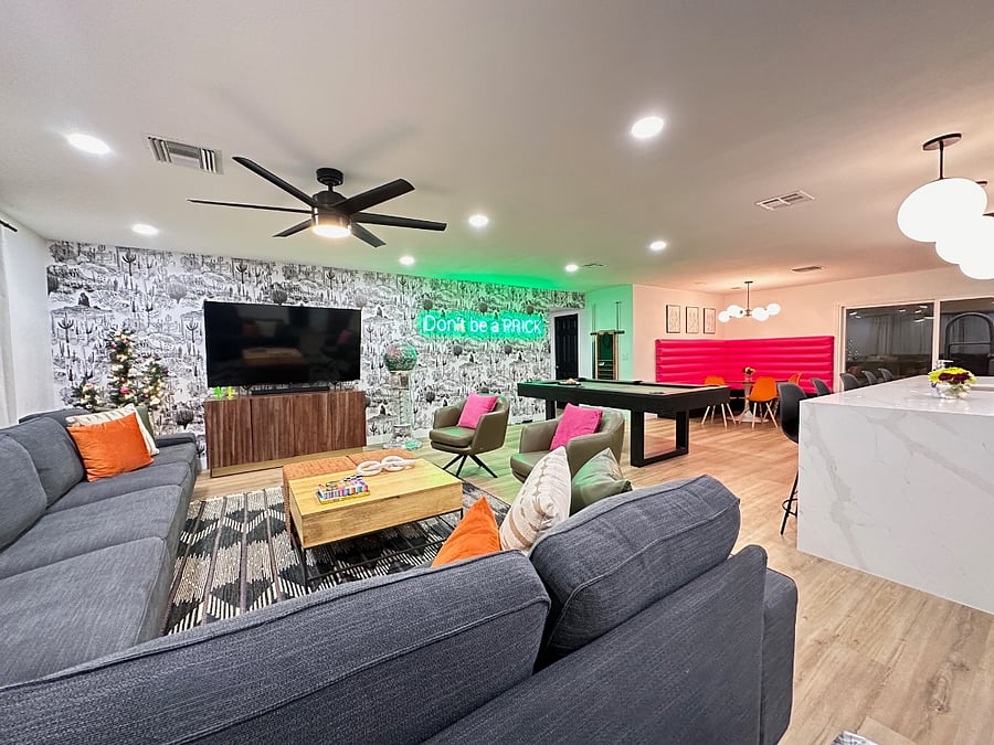 Living Room and Kitchen

