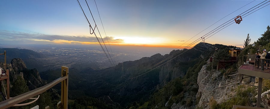 View from top of Sandia mountain.