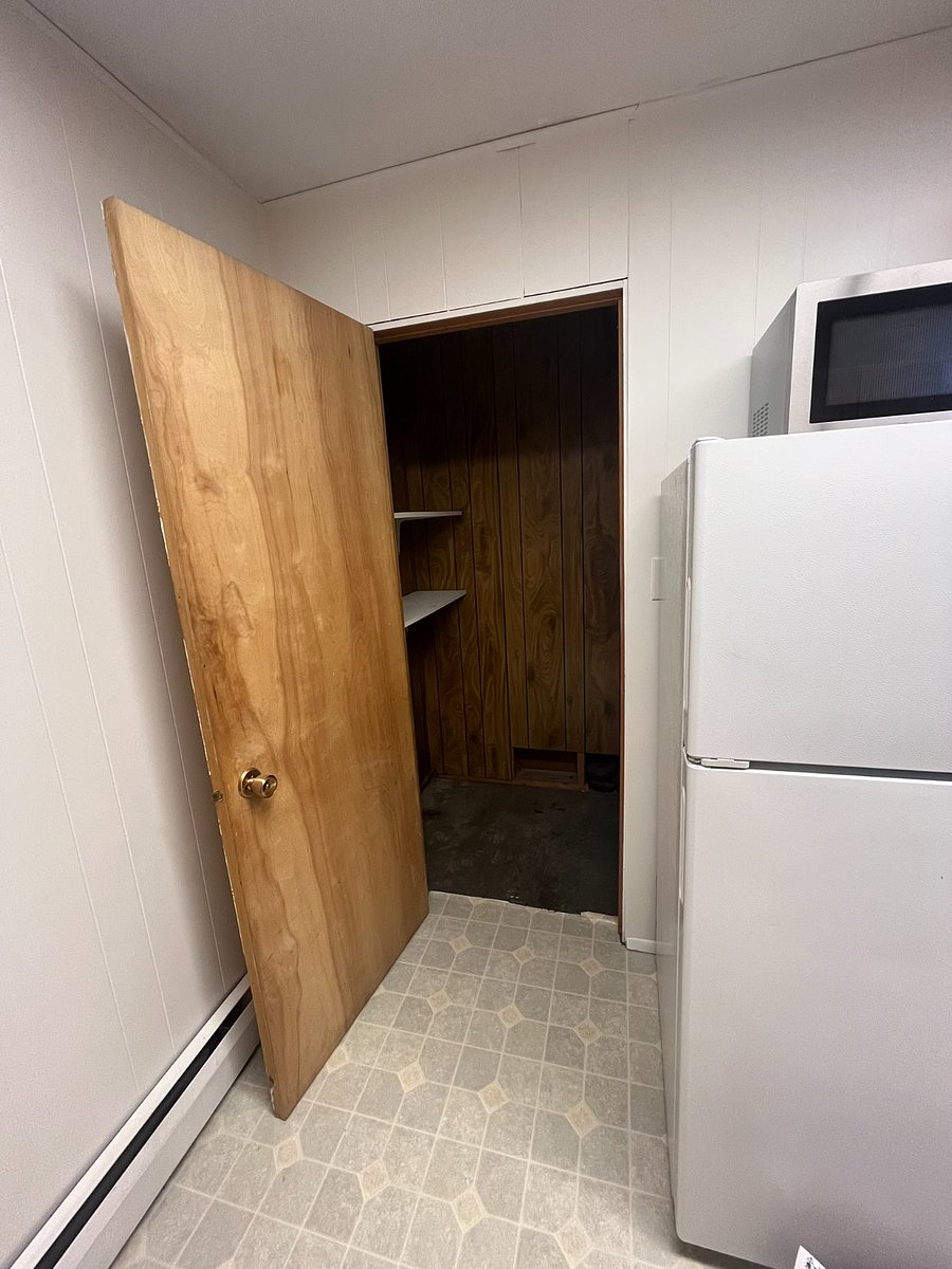 Large shared storage area and communal pantry