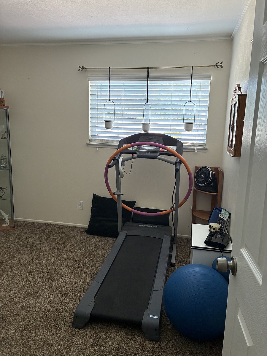 Extra room- treadmill and excerise items