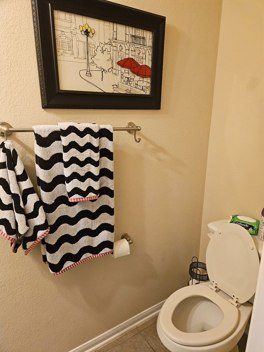 half bathroom downstairs near foyer