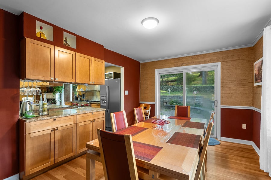 Designer dining set for six.