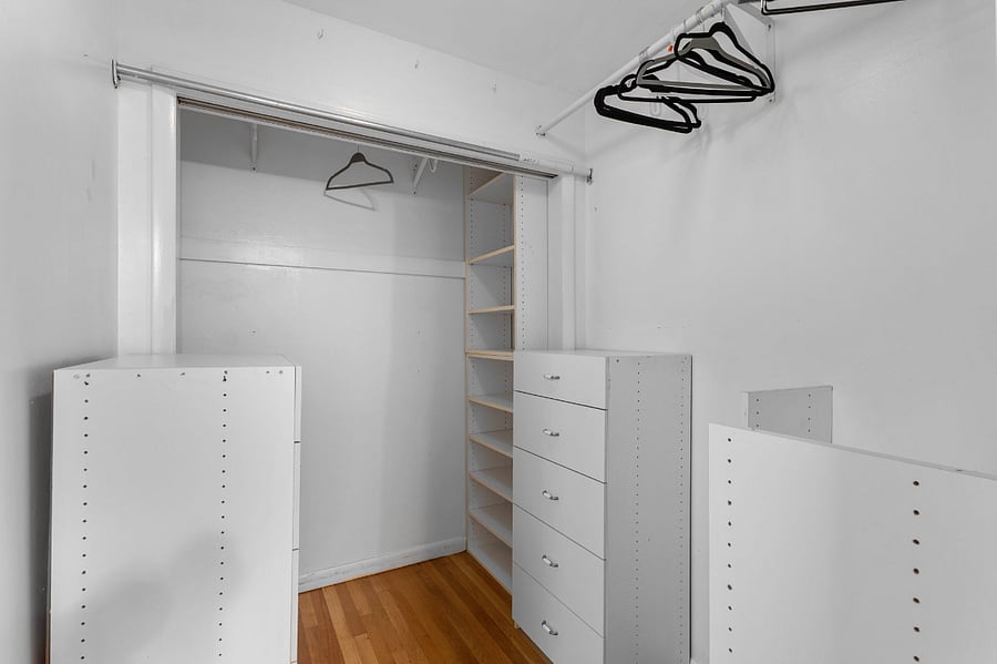 Primary walk in closet.