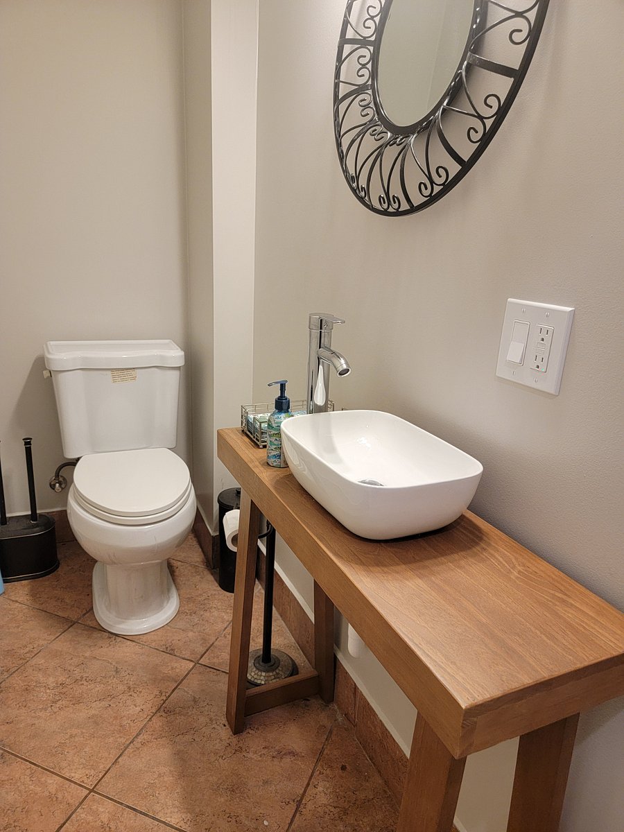 Powder room for your convenience or guests.