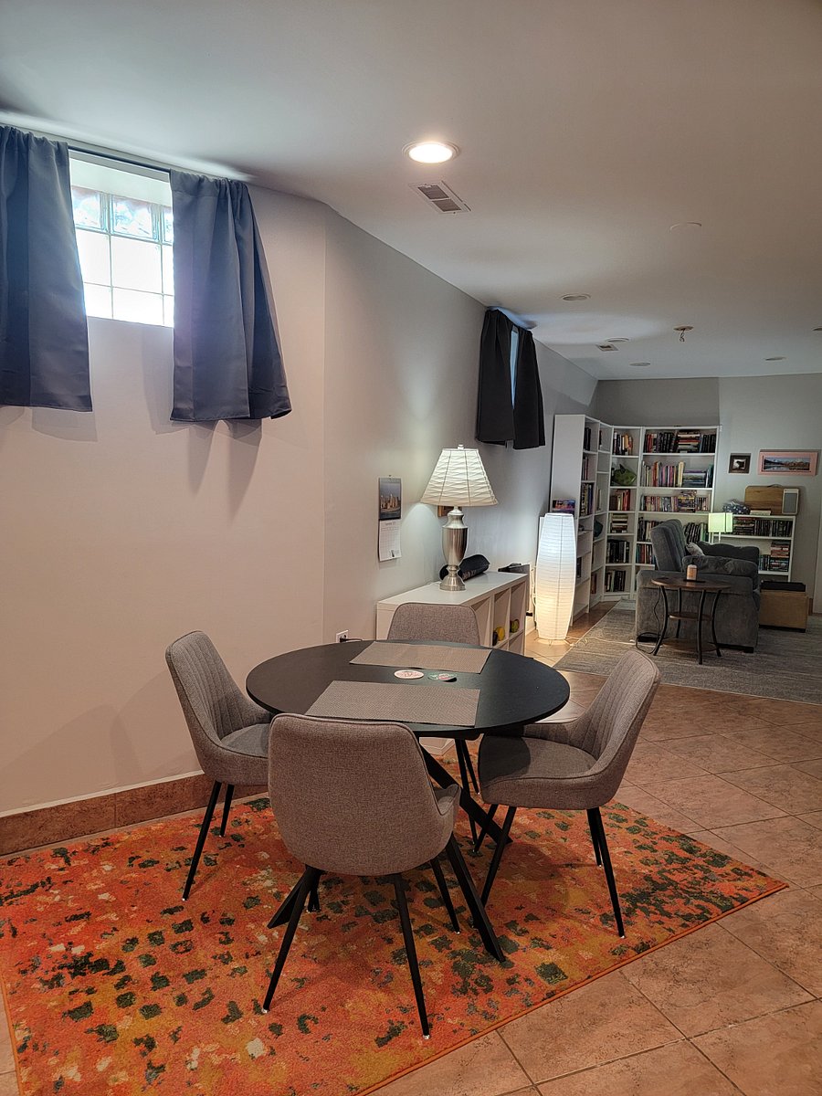 Dine at the table or at the kitchen bar