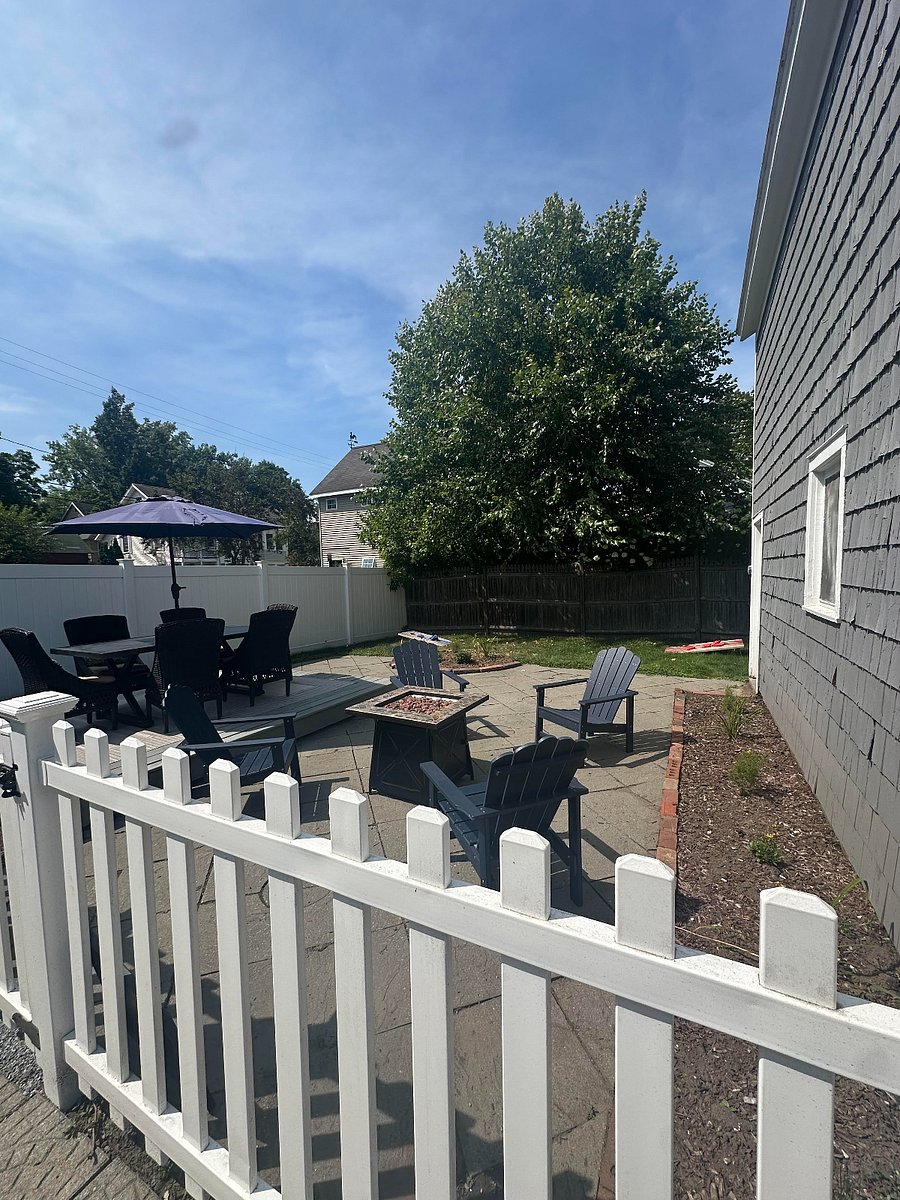 Fully fenced in back yard
