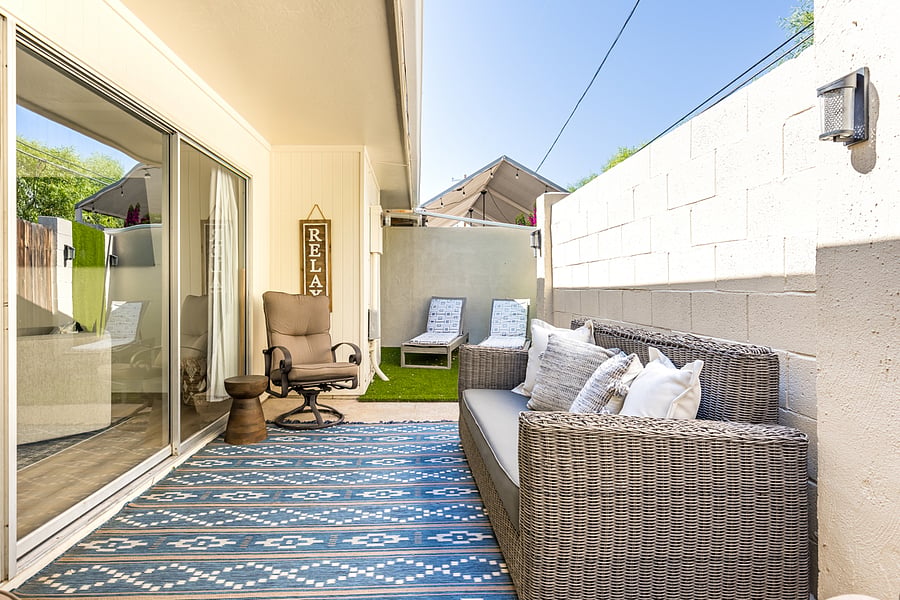 Relax in your private Patio.