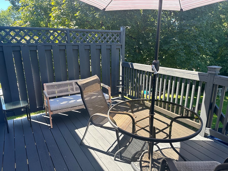 Private Second Floor Deck