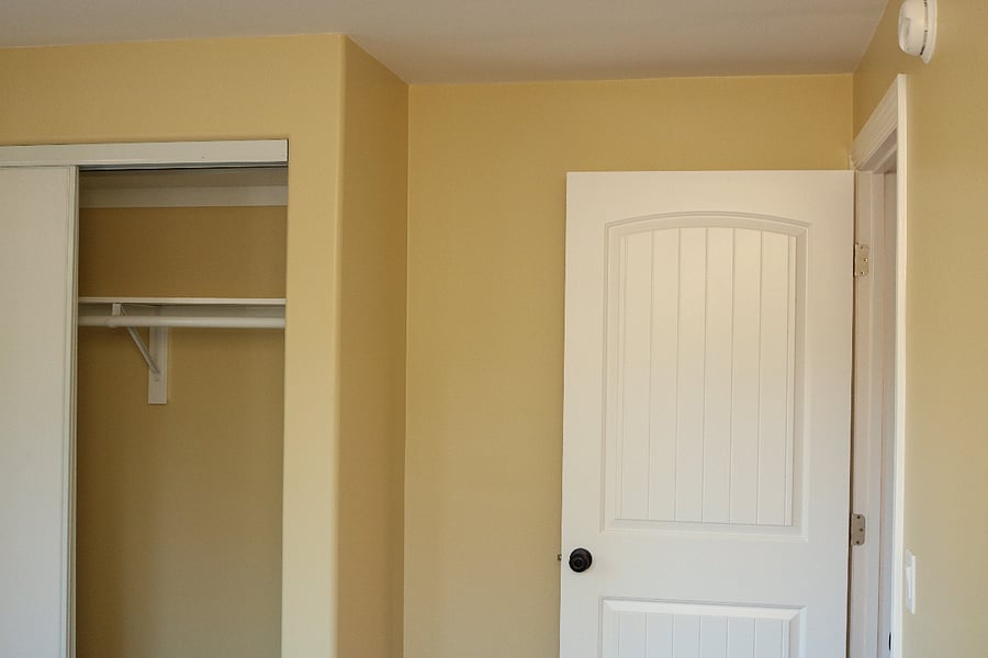 Master Bedroom includes a Queen Sized Bed with underbed storage and closet.