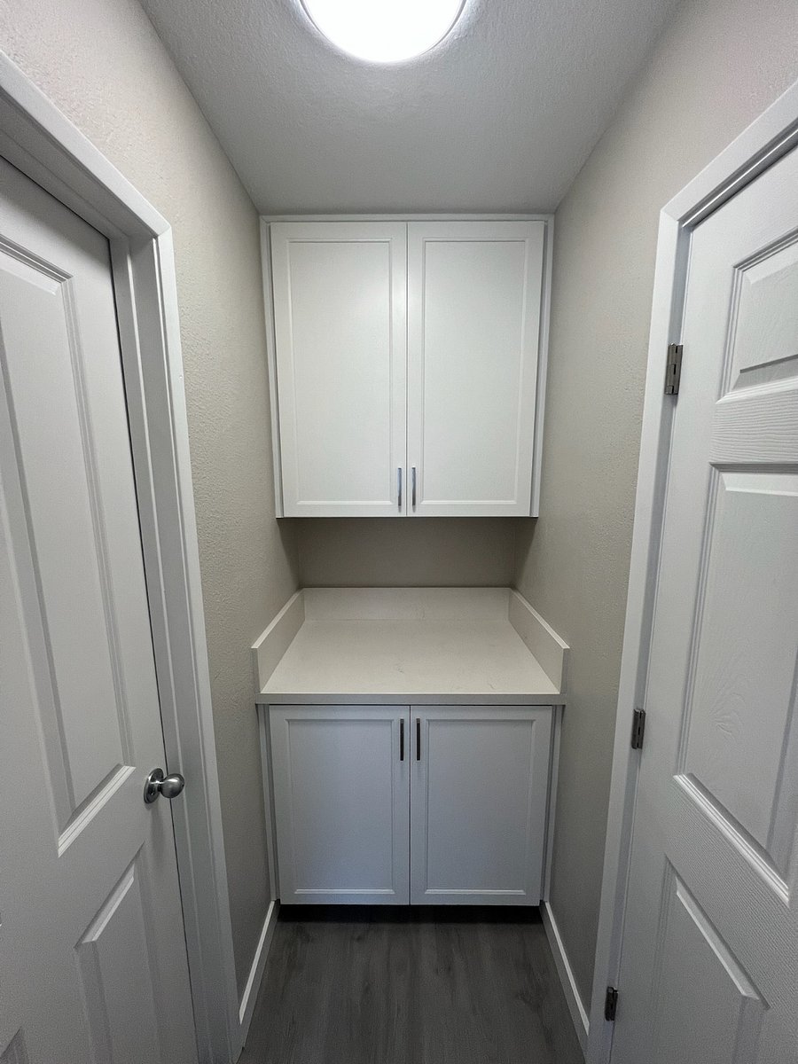 Shared Linen closet, can use for storage