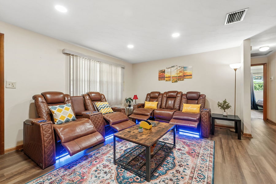 After an afternoon of sun &fun, come recline &relax.
