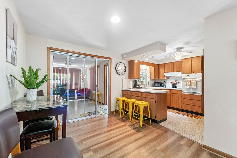 Open, bright, and spacious floor plan