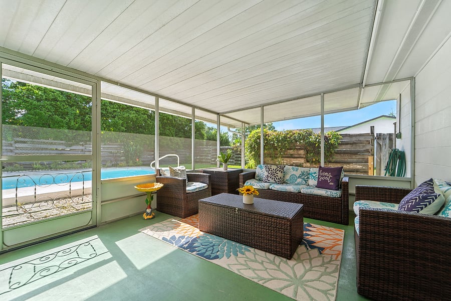 Breath taking patio with a view.