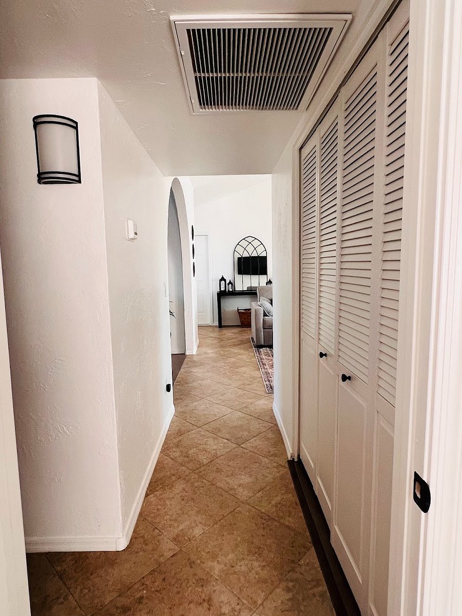 Hallway back to the living space