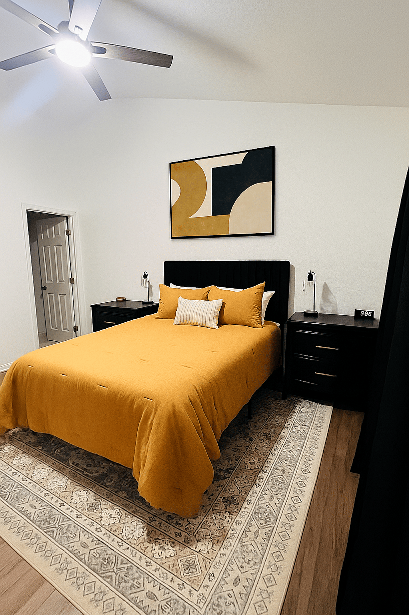 Primary Bedroom with queen bed