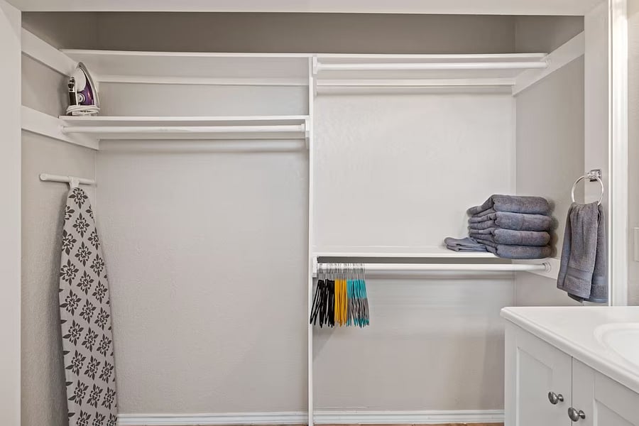 Downstairs master bath closet