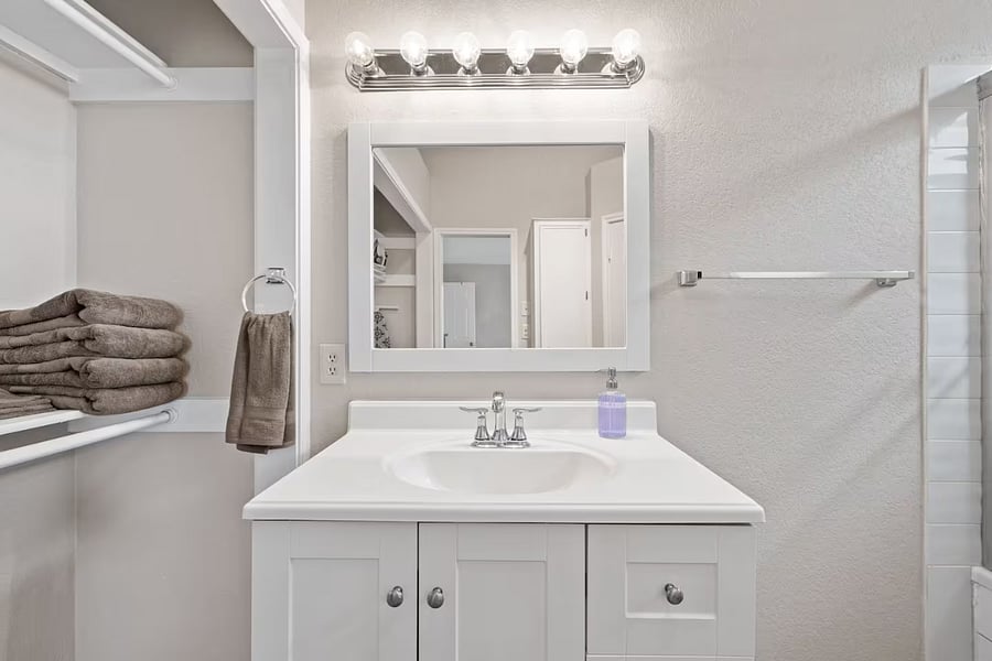 Downstairs master bathroom