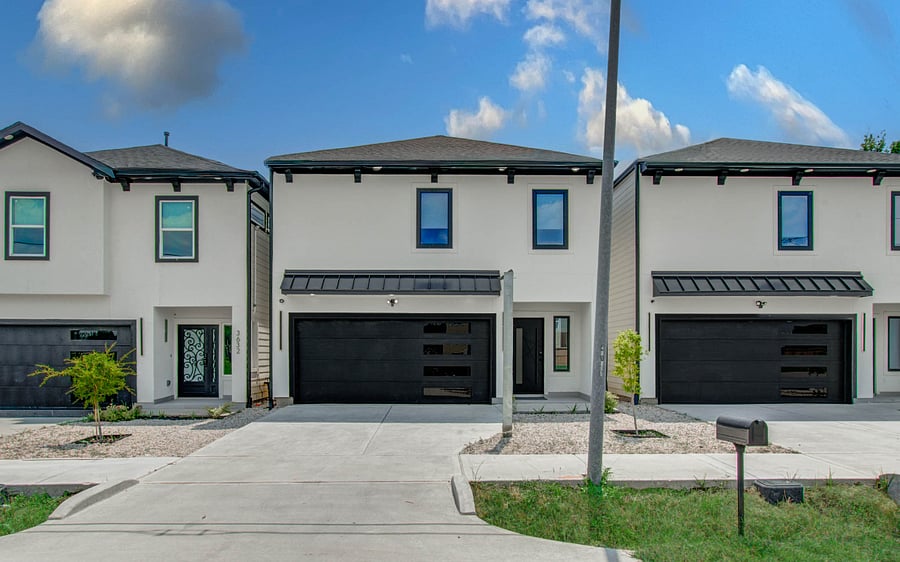 All newly built houses