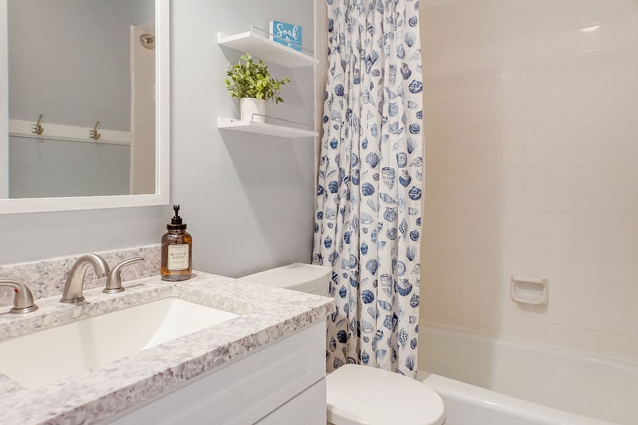 First floor bathroom with tub