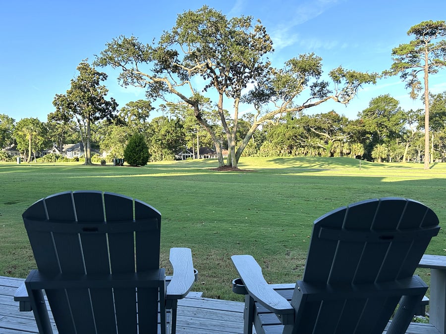 View from the back patio - Hole #7 Fazio Golf Course
