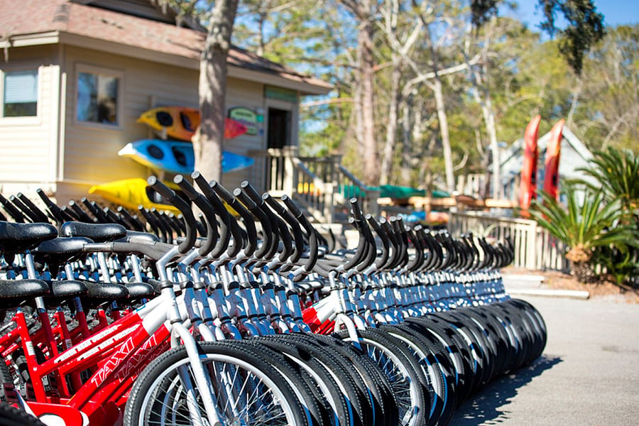 Bike & Kayak rental available inside Palmetto Dunes with free delivery.