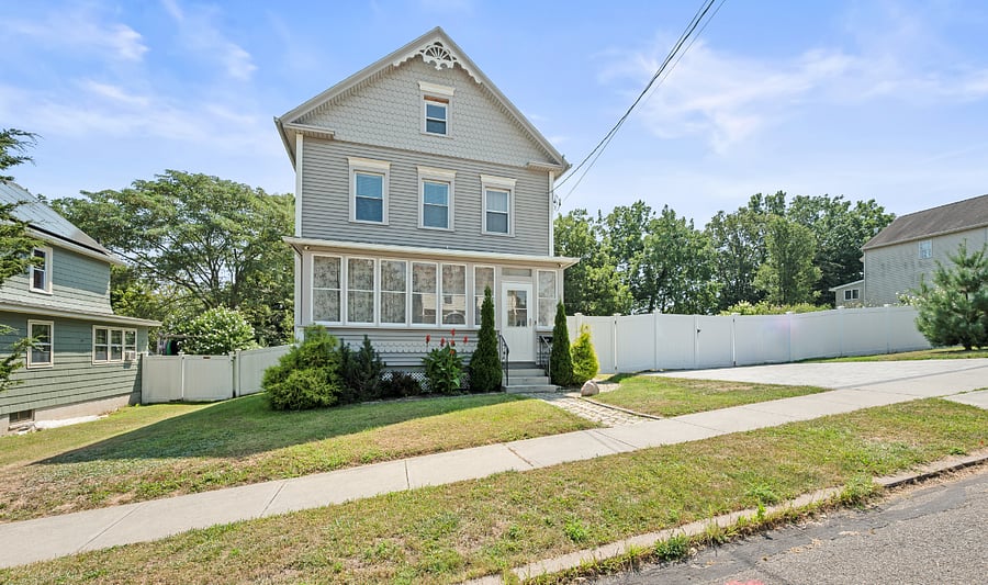 front with porch.