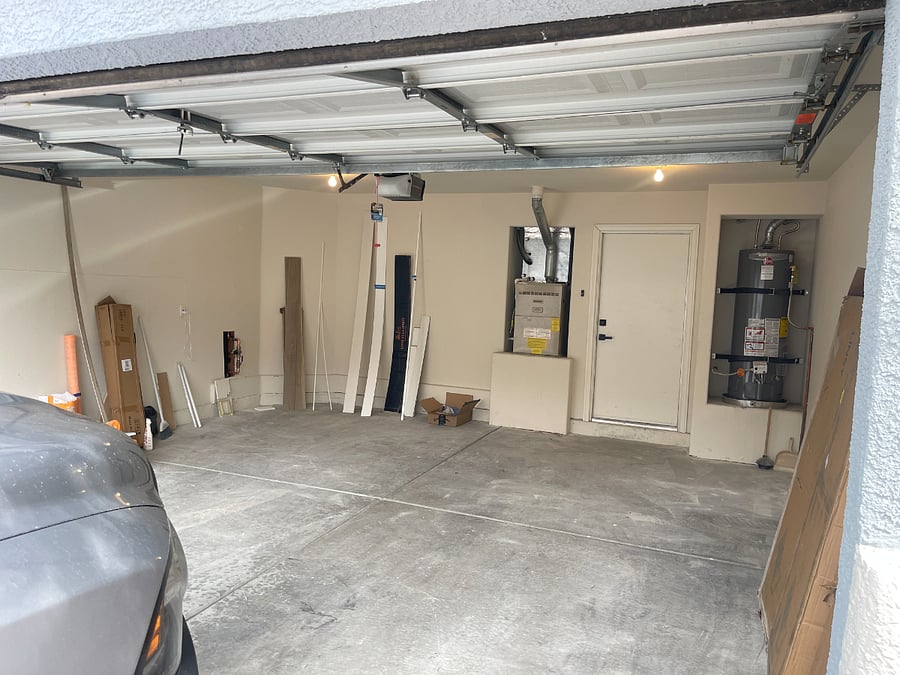 (2) two car garage