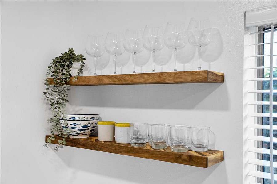 Newly renovated kitchen that is stocked with everything you need.
