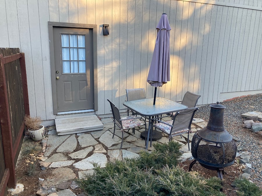 Great place to work or eat outside.
