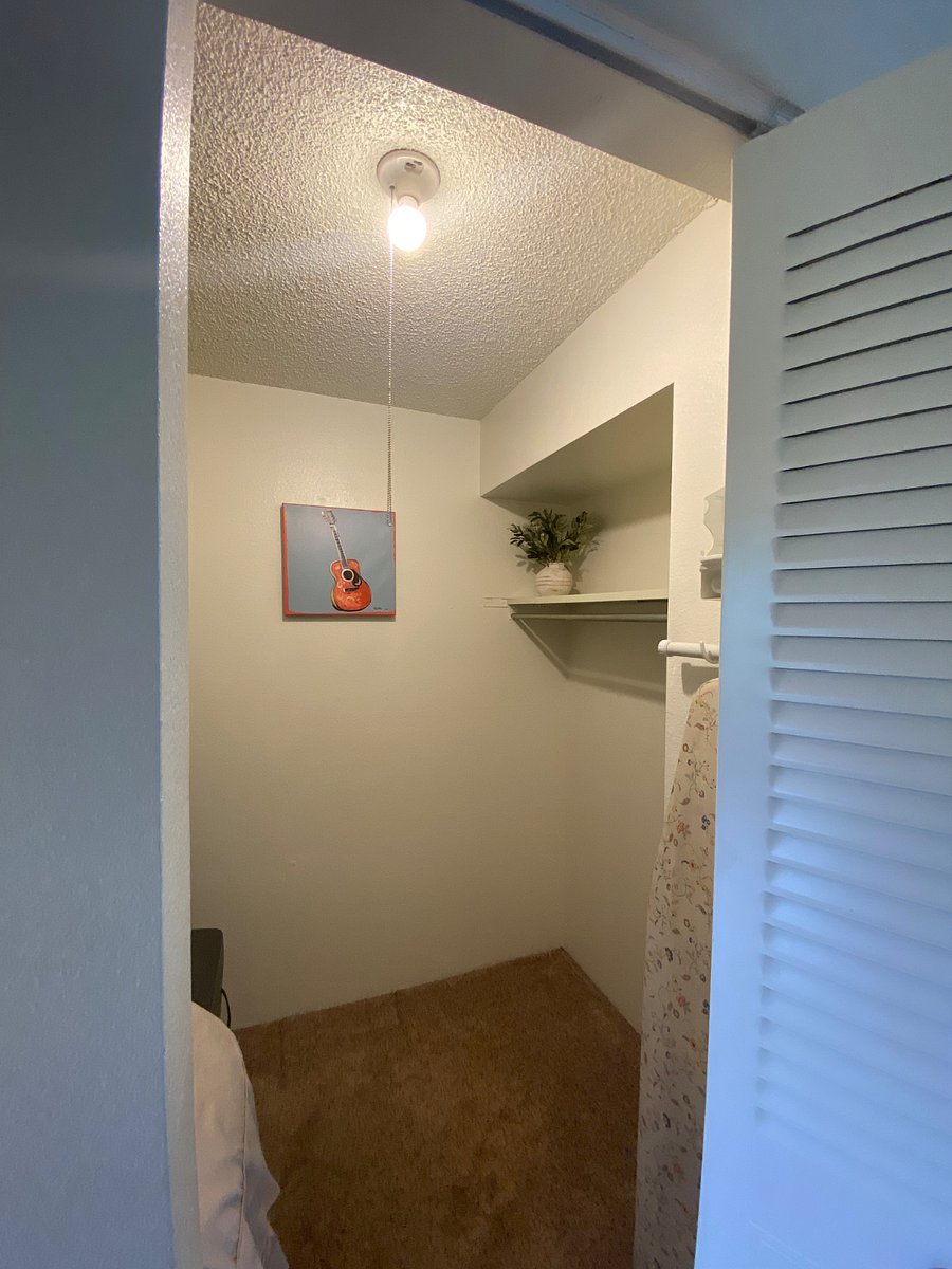 Spacious walk-in closet!