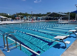 One of the pools at GT Bray Recreation Center, which is across the road from our neighborhood.