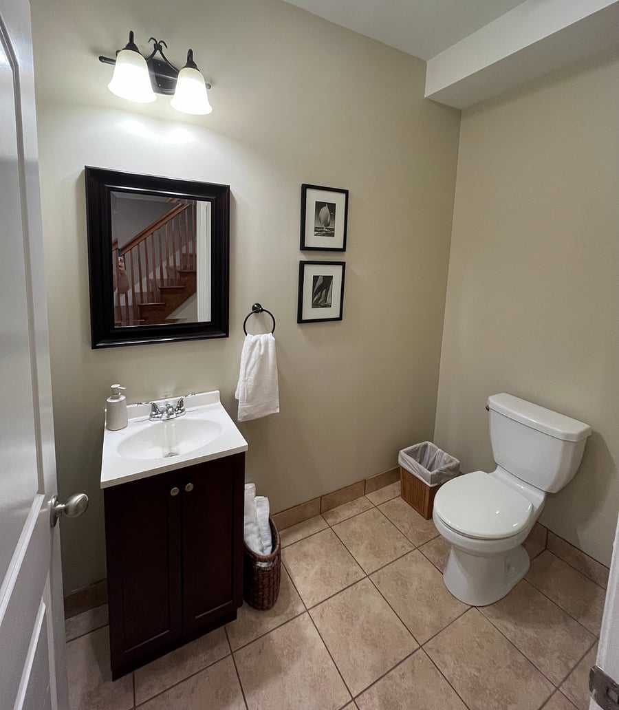 main floor powder room
