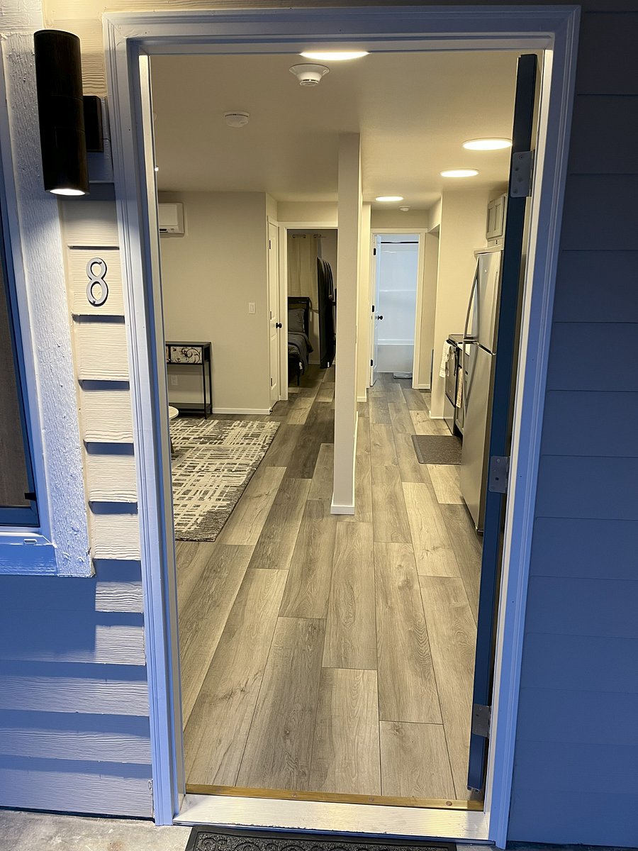 Front door, walk in to comfort.