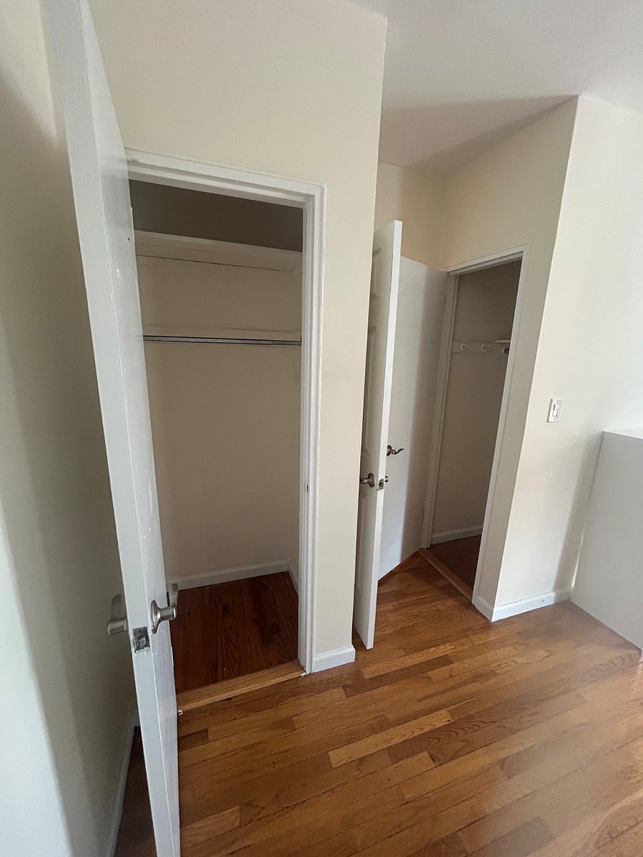 Primary bedroom has 2 closets