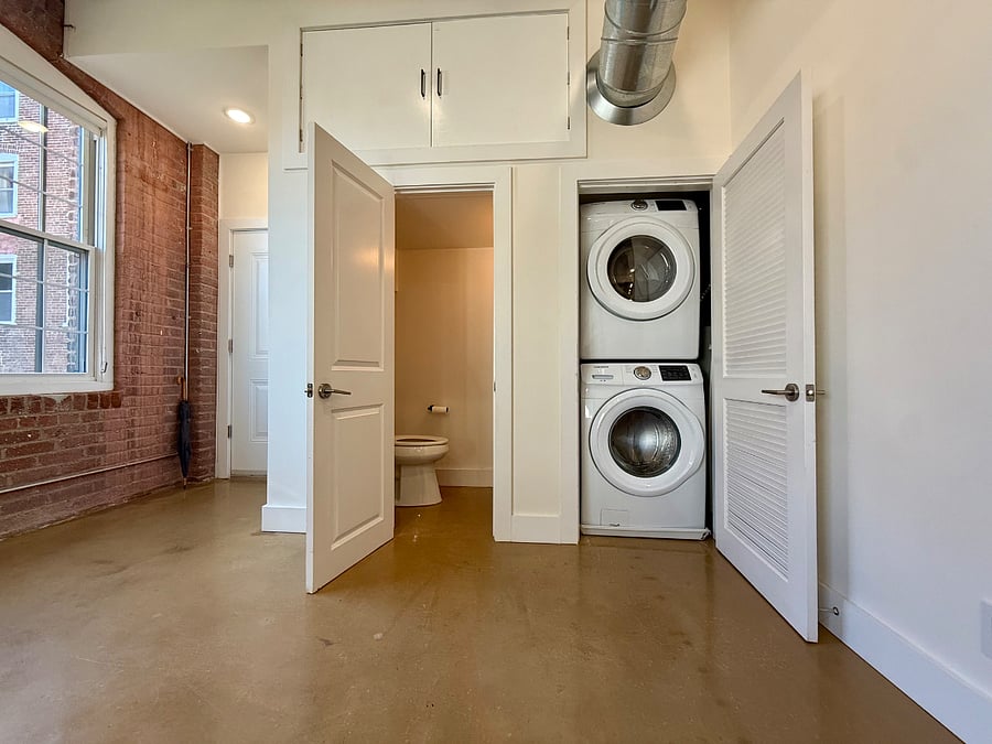Half Bath and W/D