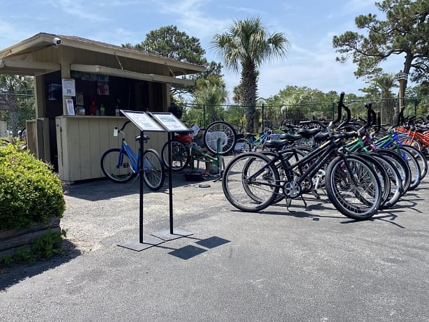 Bikes are available to rent