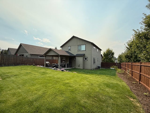 Backyard facing the house
