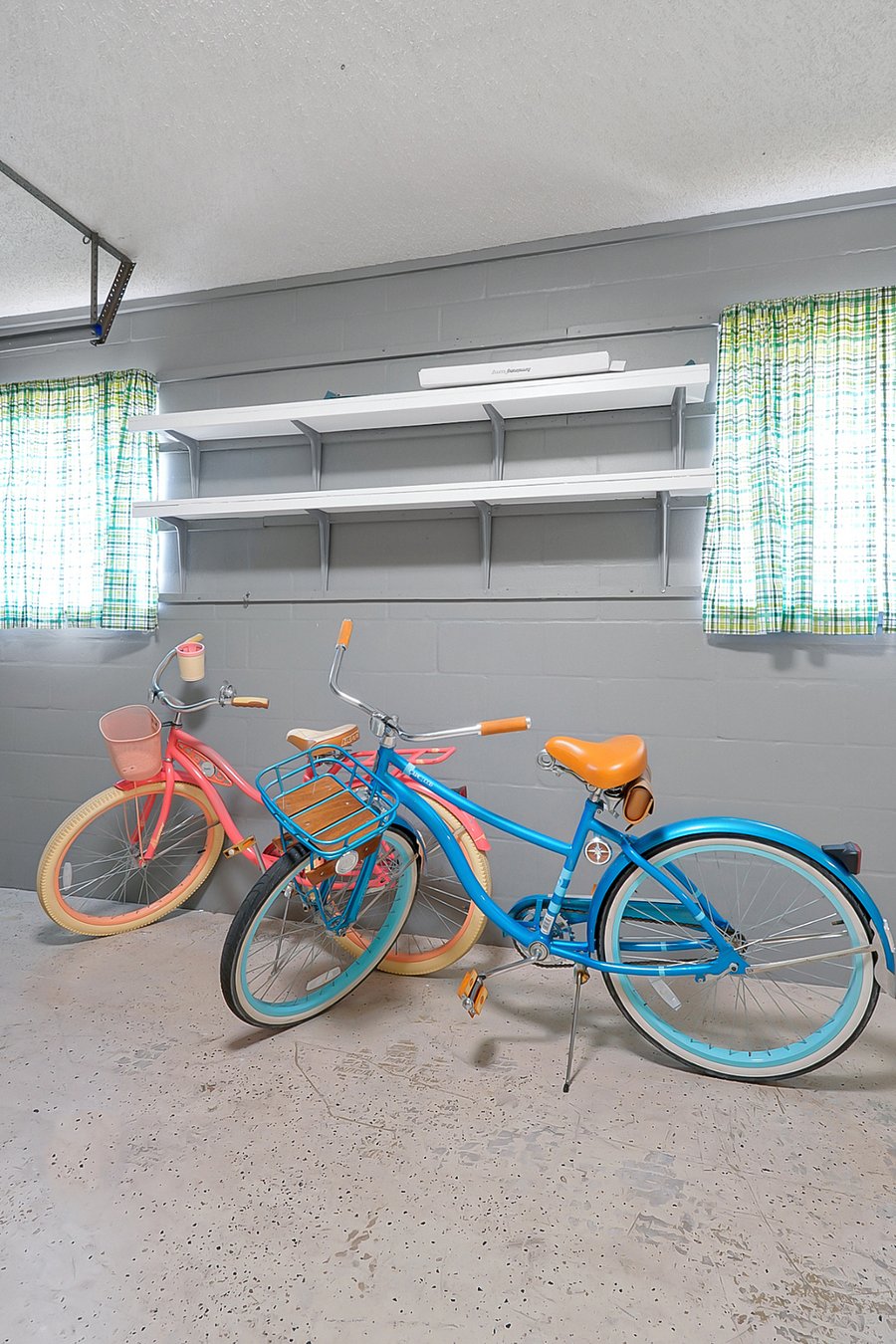 Take a bike ride to the lake or downtown!