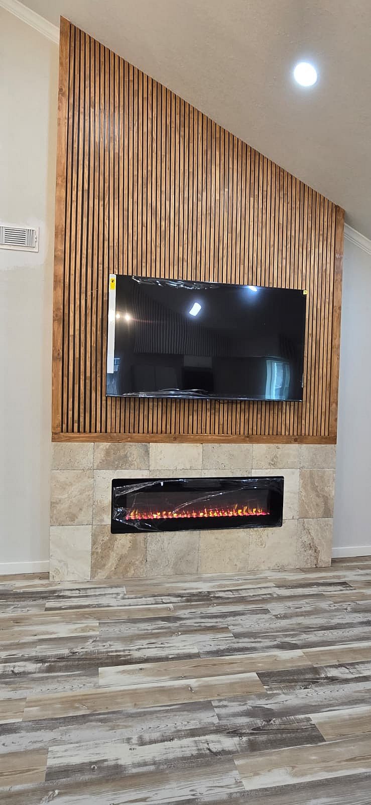 TV Wall with fireplace