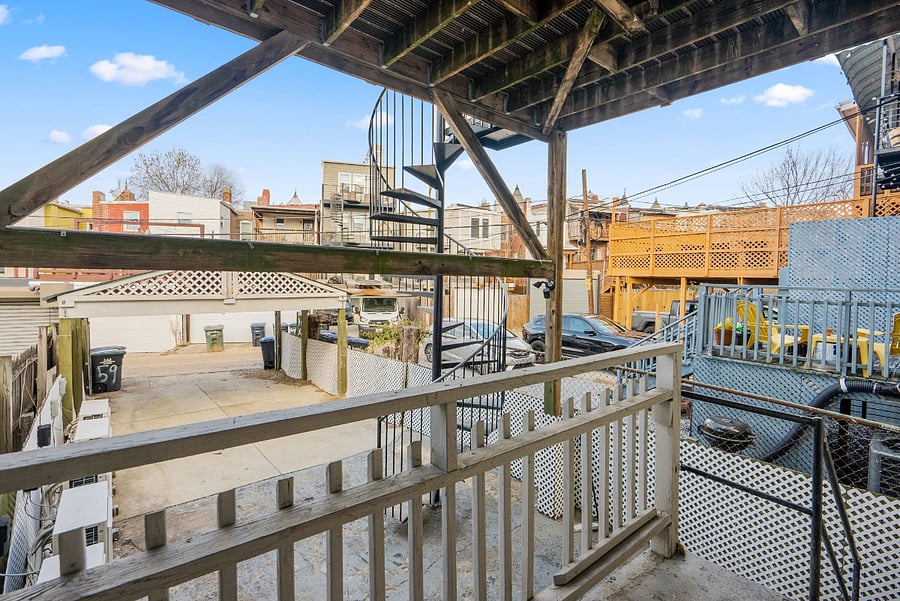 Rear Entrance to Unit and Parking 