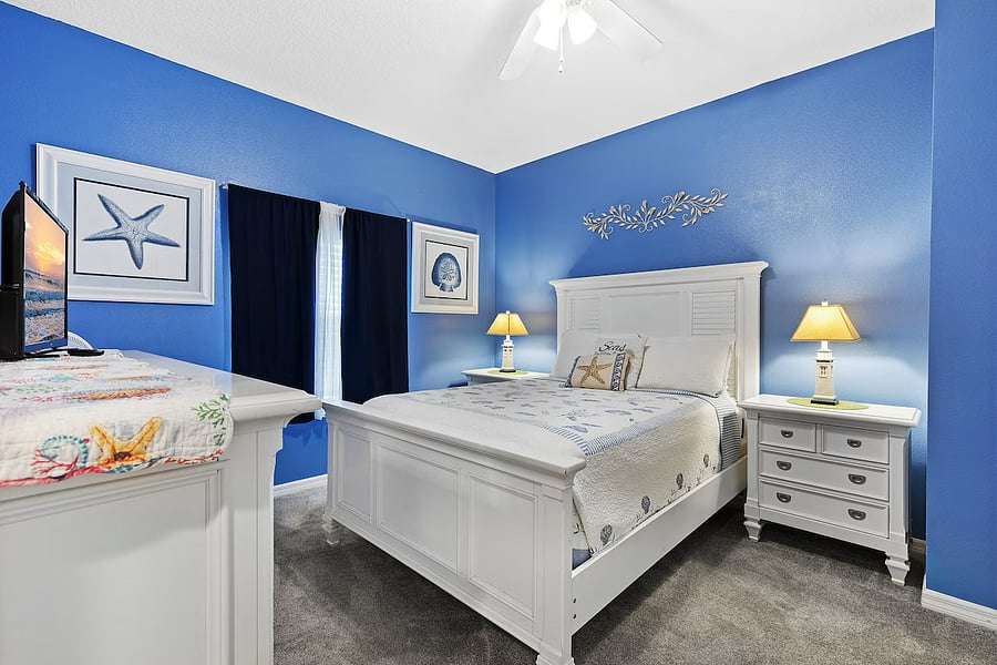 2nd bedroom with adjoining bath
